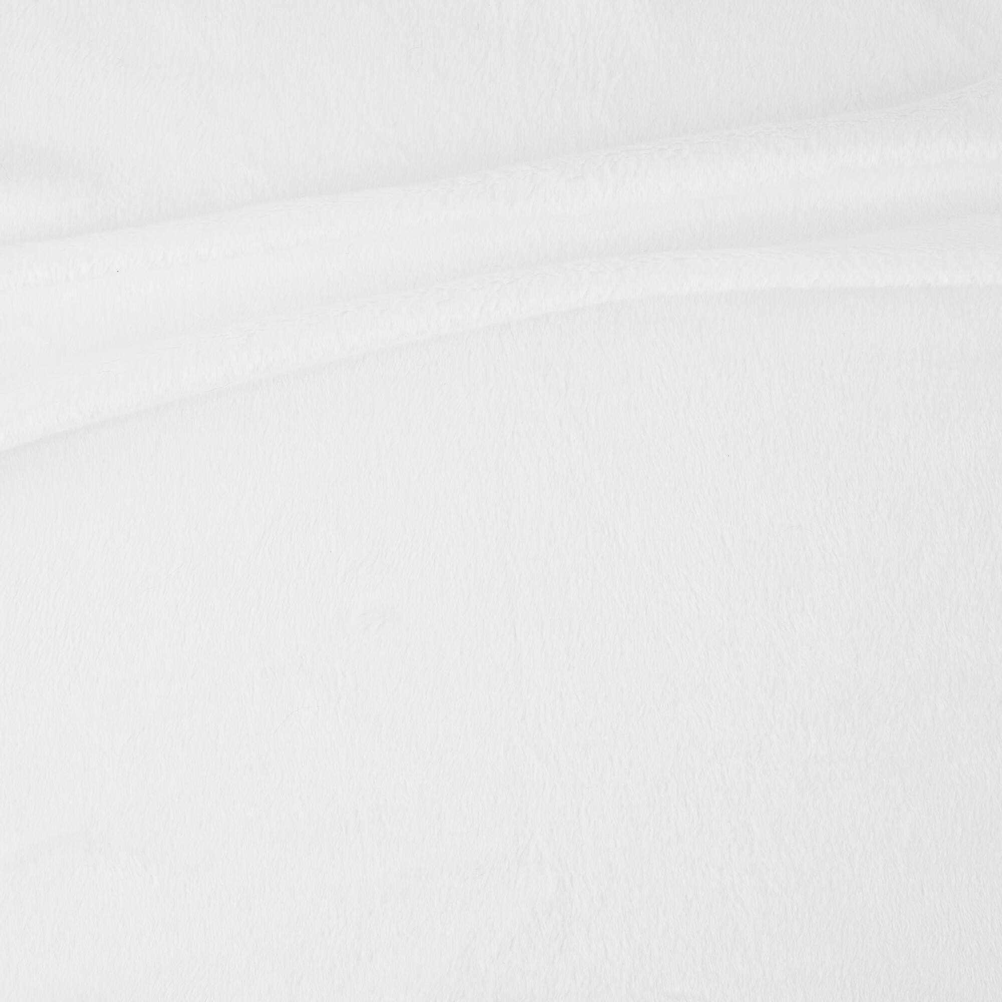 Feldman White Soft Chenille Fabric